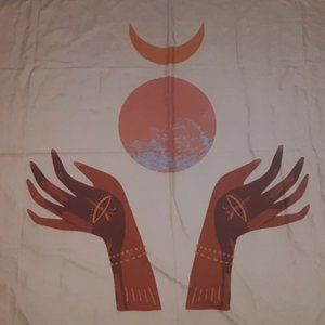 Boho Style Moon Tapestry